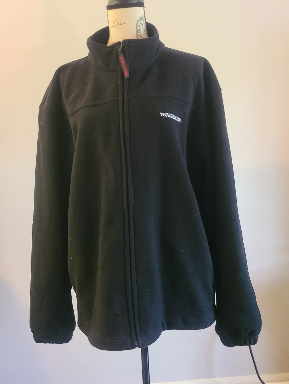 Winchester Russell Outdoors Men's Black Full-Zip Fleece Jacket. 2XL